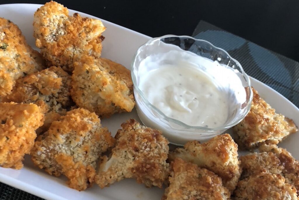 Breaded Cauliflower Wings with Dip, Ways to Eat More Vegetables for Picky Eaters