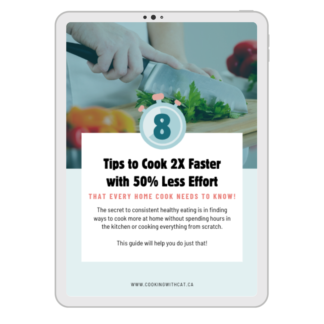 Free Download - 8 Tips to Cook 2X Faster with 50% Less Effort